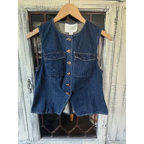 NWT Anthropologie Mare Mare Denim Vest - Small - Picture 5 of 5
